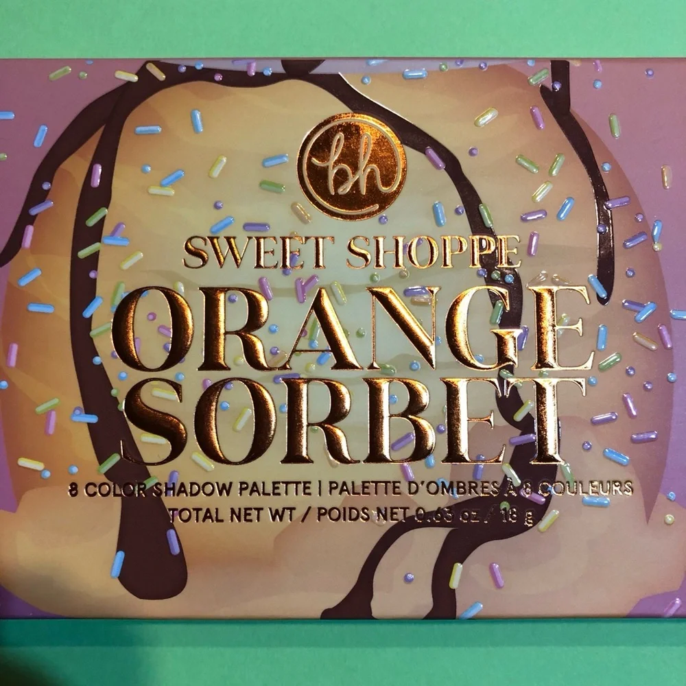 BNIB! BH Cosmetics Sweet Shoppe Orange Sorbet 8 color Eyeshadow Palette 🎨 🍊👀